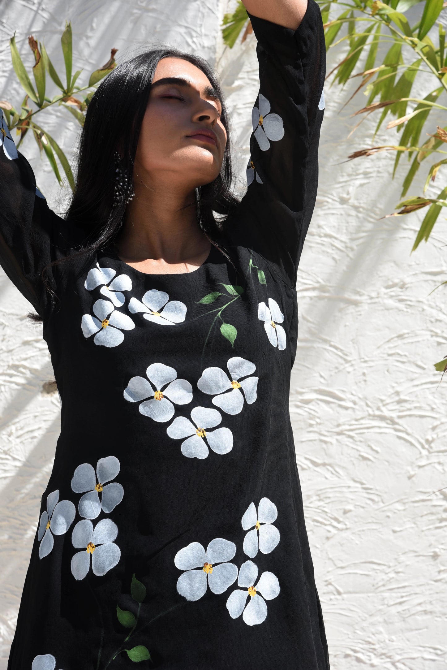 Dogwood Sharara Set in Black