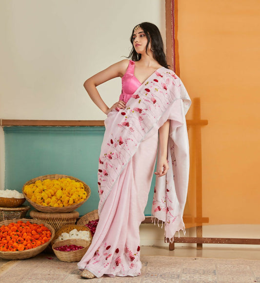 Rida Linen Saree