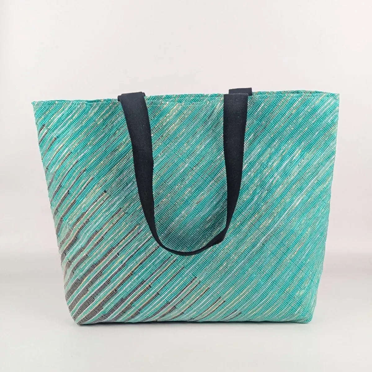 Shimmery_Golden_Green_Black_Upcycled_Handwoven_Designer_Beach_Bag_BBD0125-002_PS_W