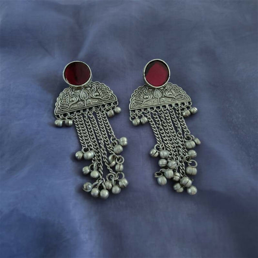 Dancing Peacock Stud Earrings