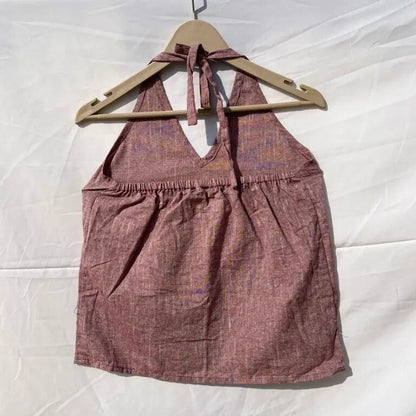 Halter Neck Khadi Cotton Top