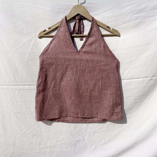 Halter Neck Khadi Cotton Top