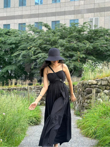 Dalina in Black Dress