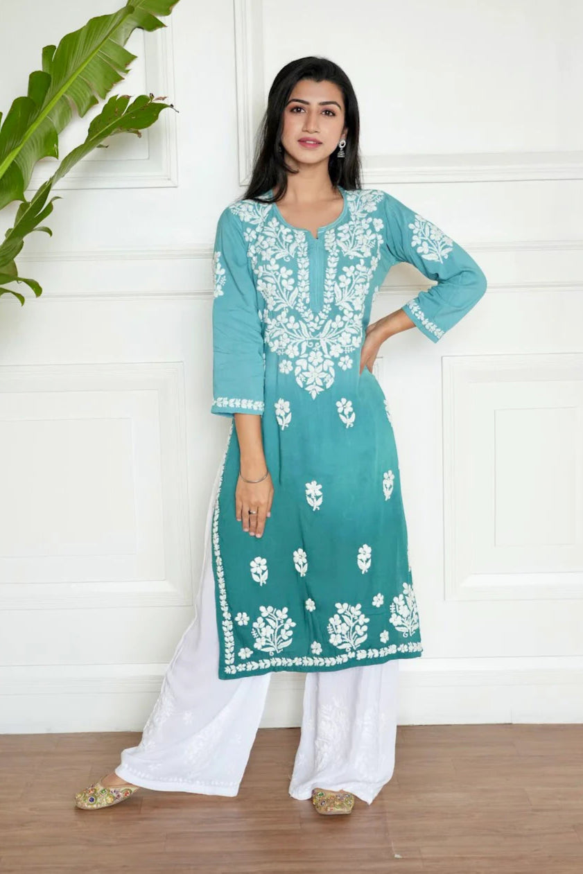 Gul Modal Chikankari Kurti