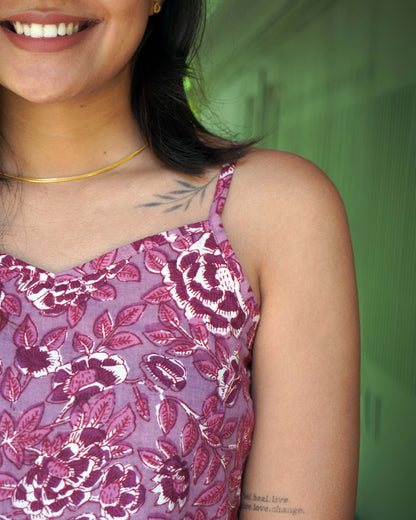 Pink Blossom Cotton Cami