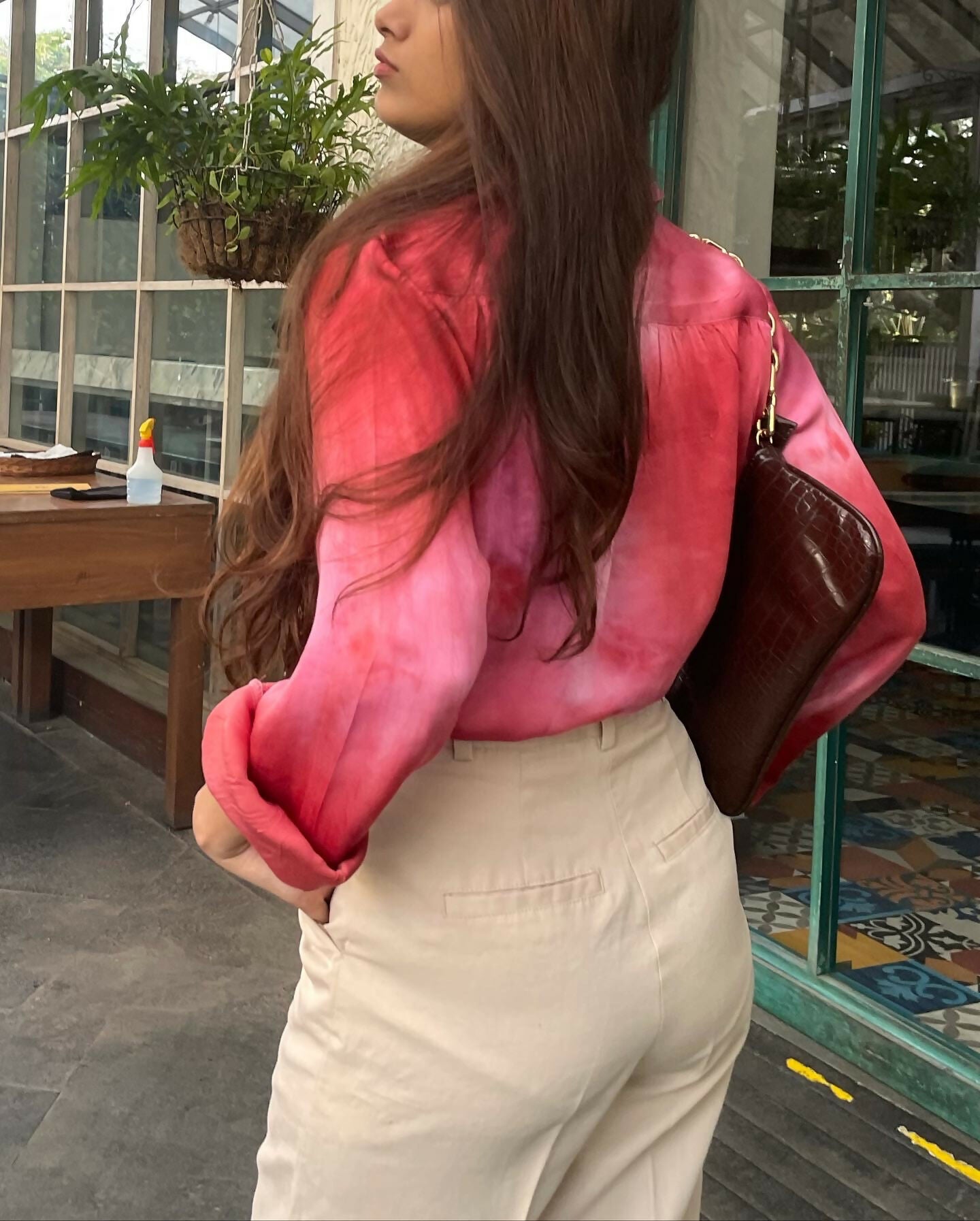 Redvelvet Tie Dye Satin Shirt