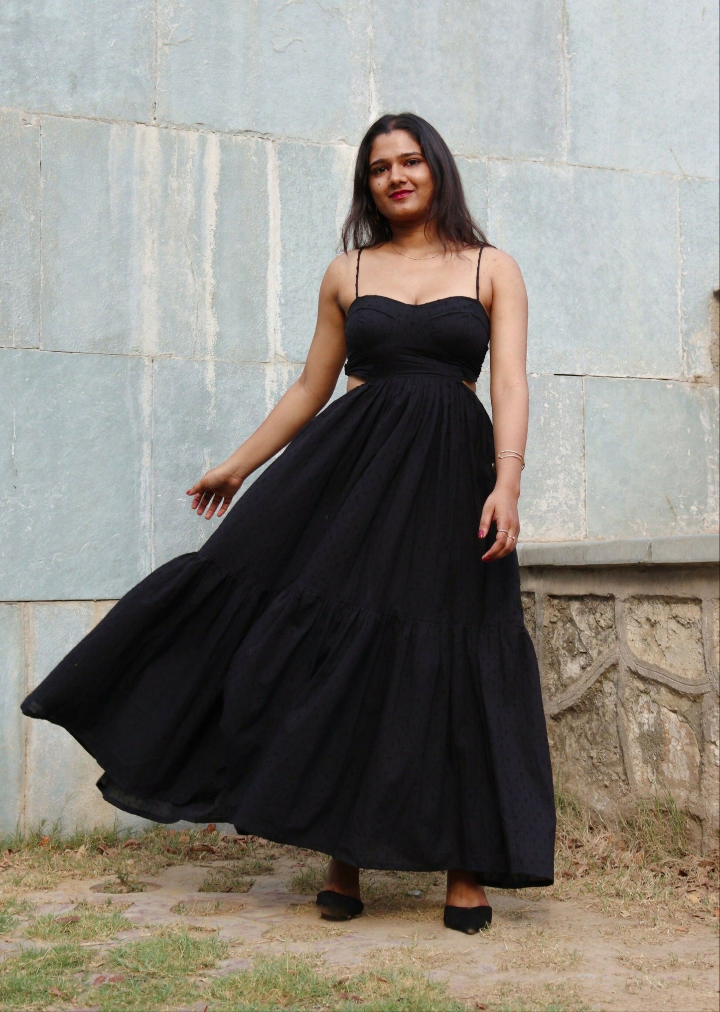 Dalina in Black Dress