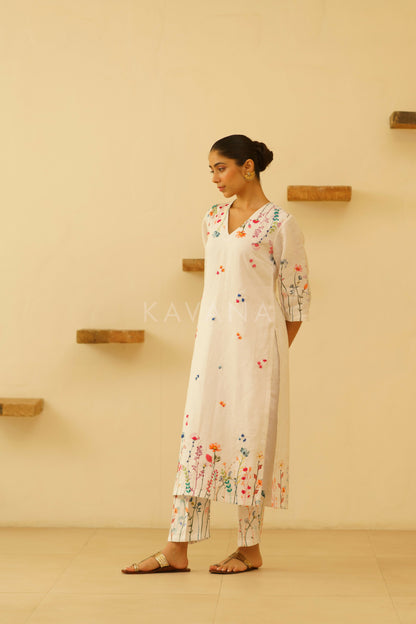 Zara Embroidered Kurta Set