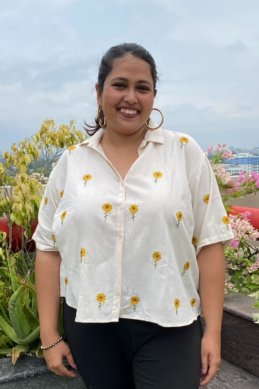 Suryamukhi Embroidered Cotton Shirt