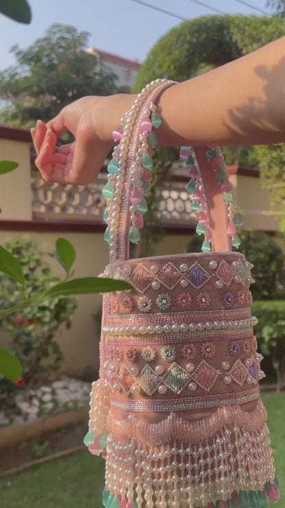 Ophelia Pearl Bucket Bag
