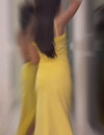 Golden Girl Sunset Yellow Dress