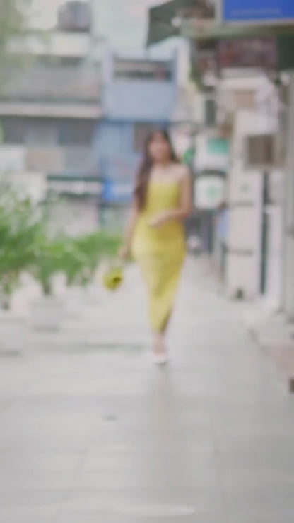 Yellow Corset Dress