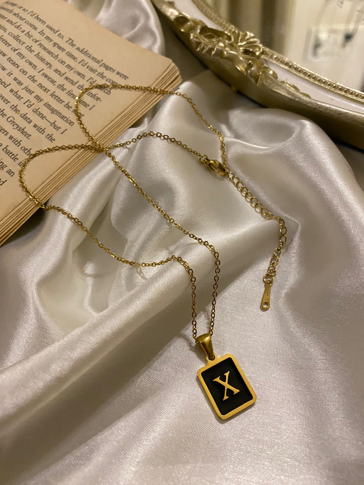 Engrave Delight Classic Black Alphabet Pendants (A-Z)