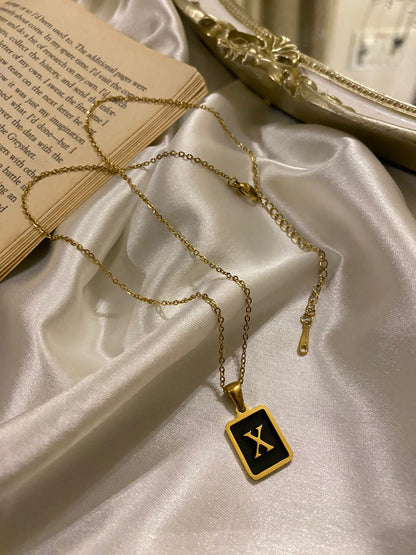 Engrave Delight Classic Black Alphabet Pendants (A-Z)