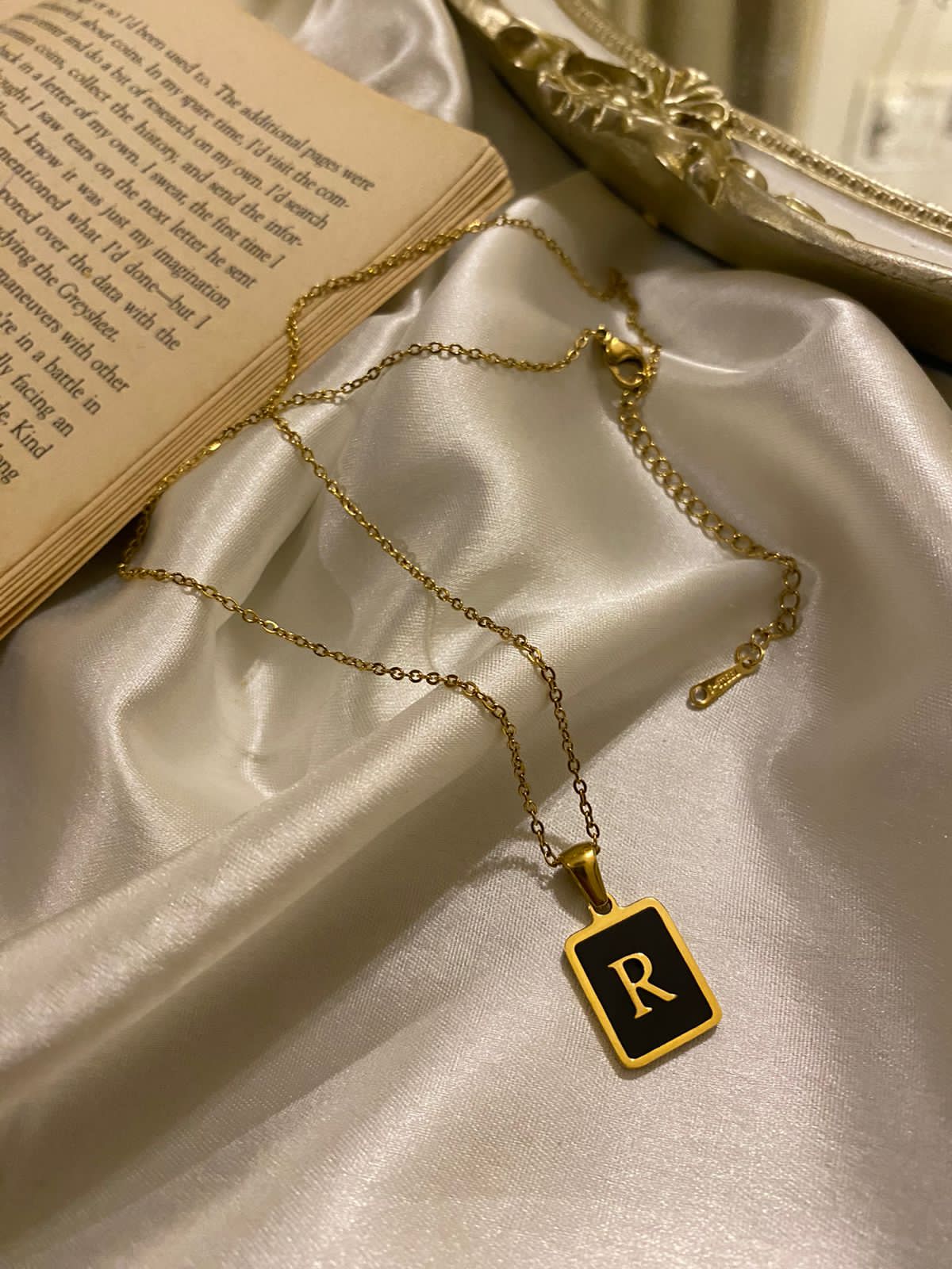 Engrave Delight Classic Black Alphabet Pendants (A-Z)