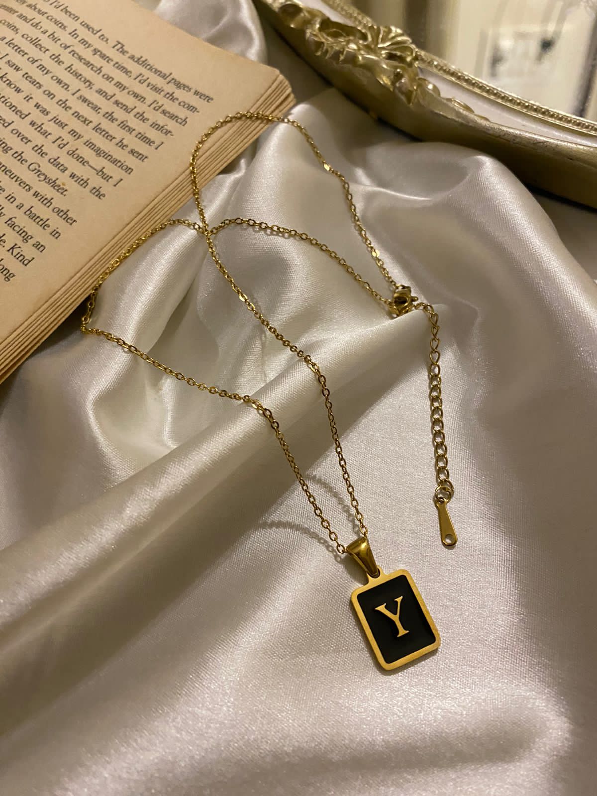 Engrave Delight Classic Black Alphabet Pendants (A-Z)