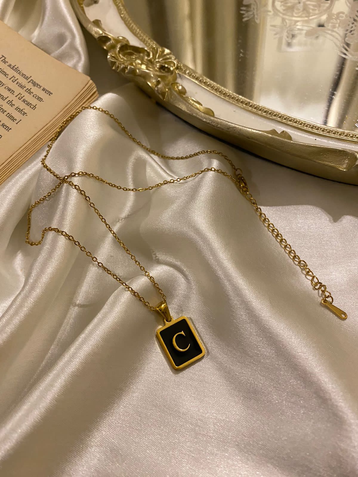 Engrave Delight Classic Black Alphabet Pendants (A-Z)