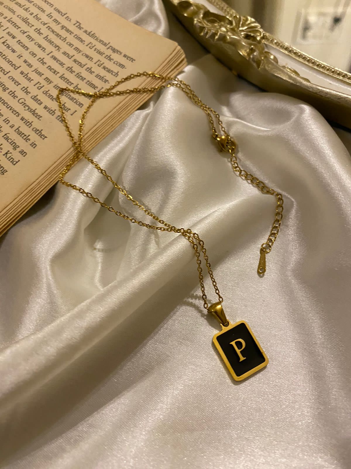 Engrave Delight Classic Black Alphabet Pendants (A-Z)