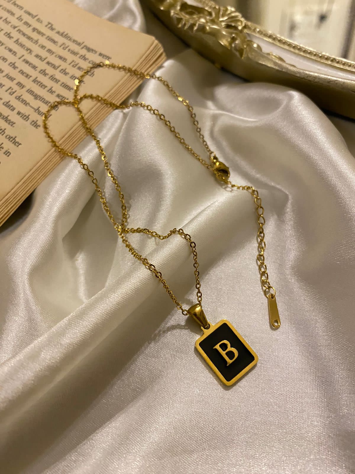 Engrave Delight Classic Black Alphabet Pendants (A-Z)