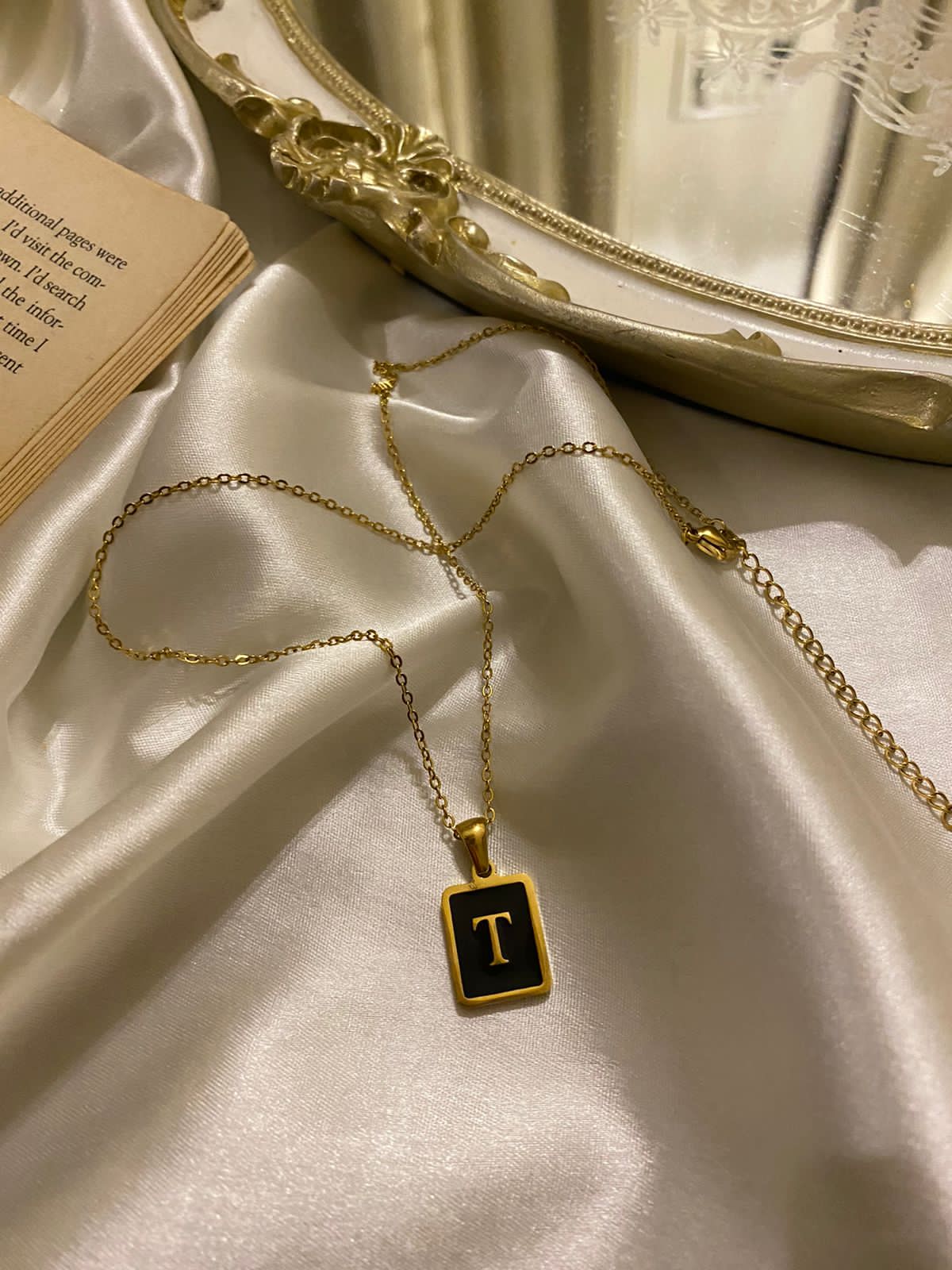 Engrave Delight Classic Black Alphabet Pendants (A-Z)