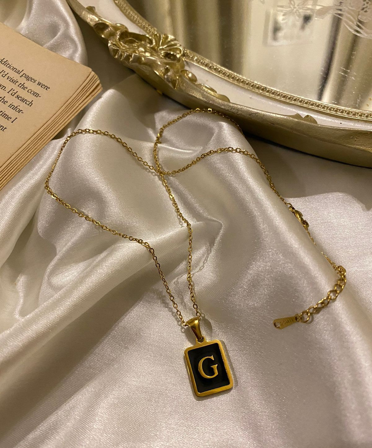 Engrave Delight Classic Black Alphabet Pendants (A-Z)