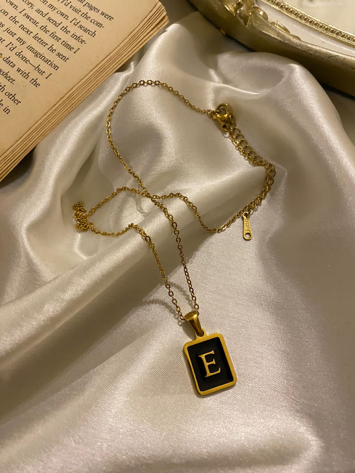 Engrave Delight Classic Black Alphabet Pendants (A-Z)