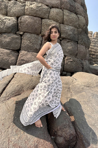 Misty Sparrow Cotton Instantwear Pocket Saree