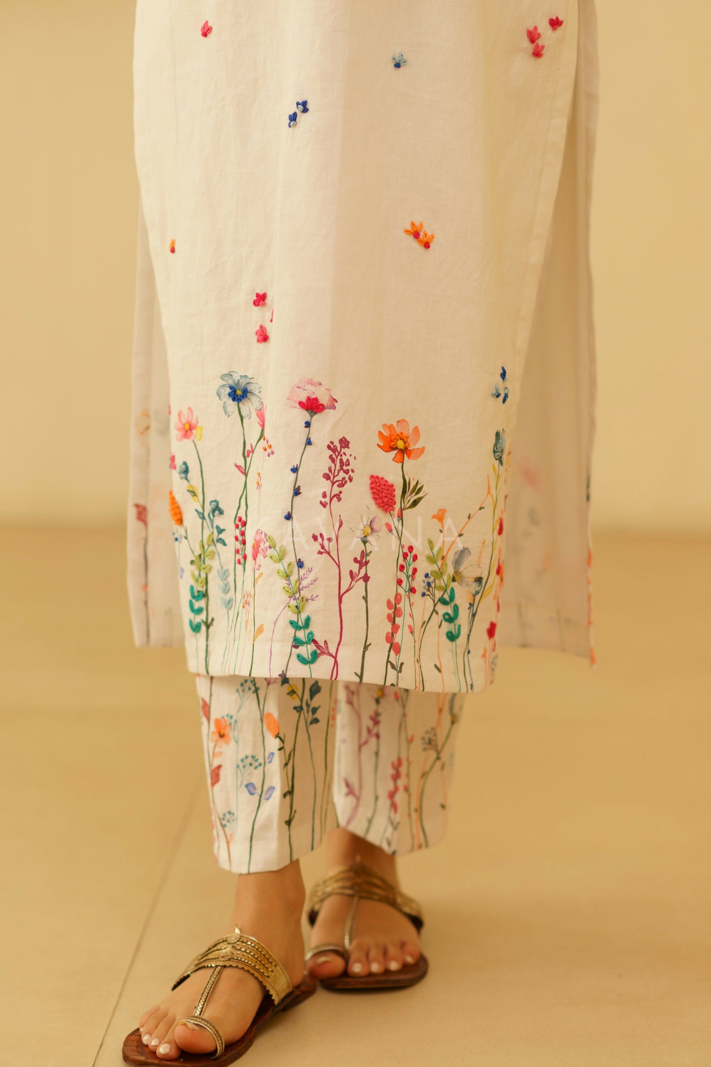 Zara Embroidered Kurta Set