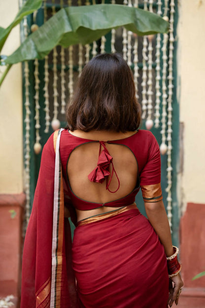 Maroon Kumkum Blouse