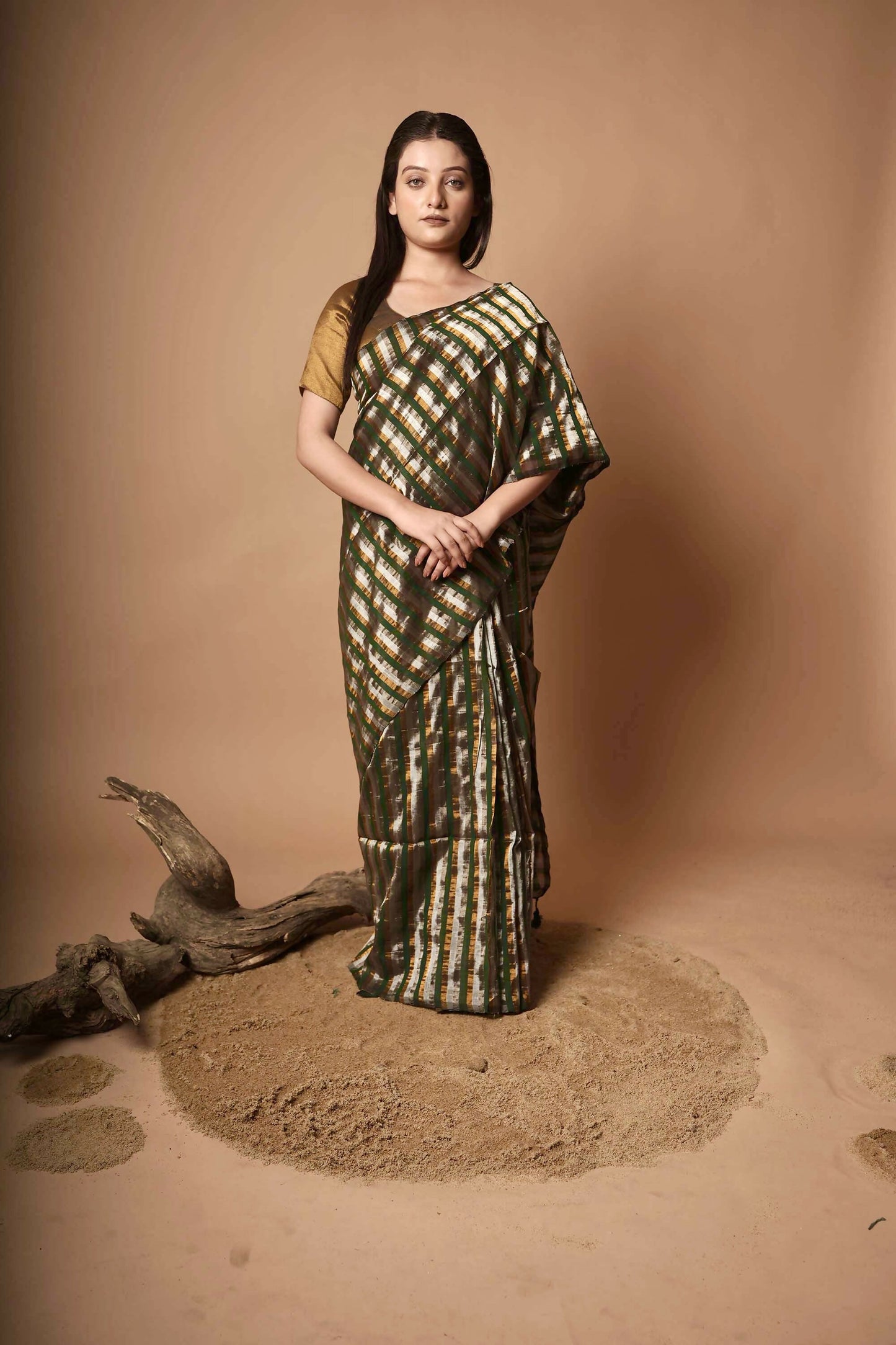 Rekha I Multicolour Handloom Cotton Saree