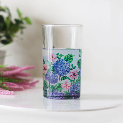 Hydrangea Glass Set