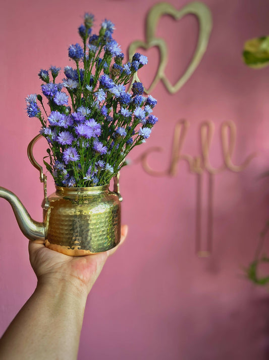 Brass Hammered Kettle - Small