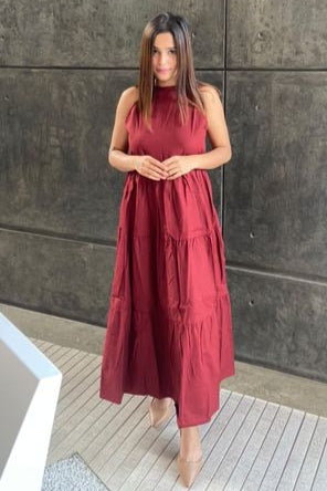 Pepper Mayo Brown Dress
