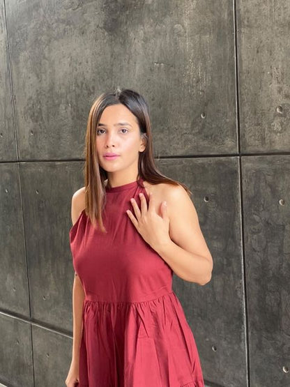Pepper Mayo Brown Dress