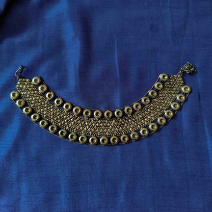 Gold Studded Collar Necklace
