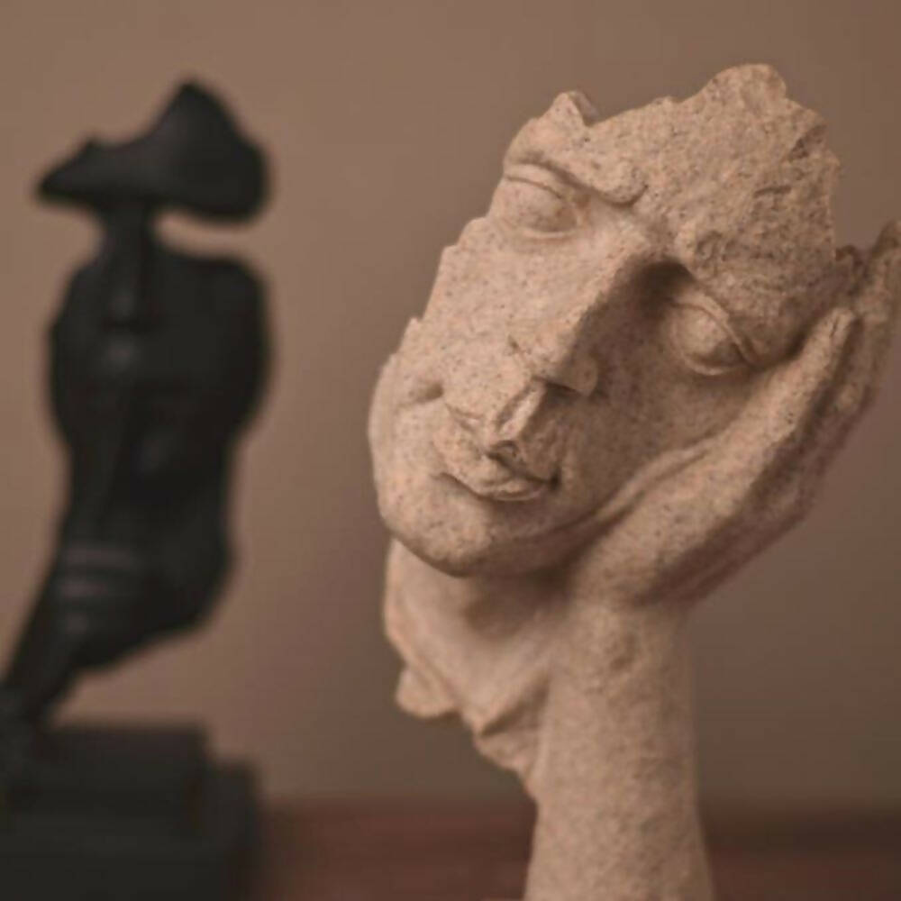 Textured Sleeping Man Figuring/Sculpture