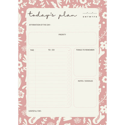 Daily Planner | Posy Pink