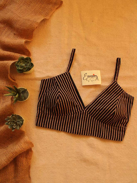 Zebra Cotton Noodle Sleeve blouse