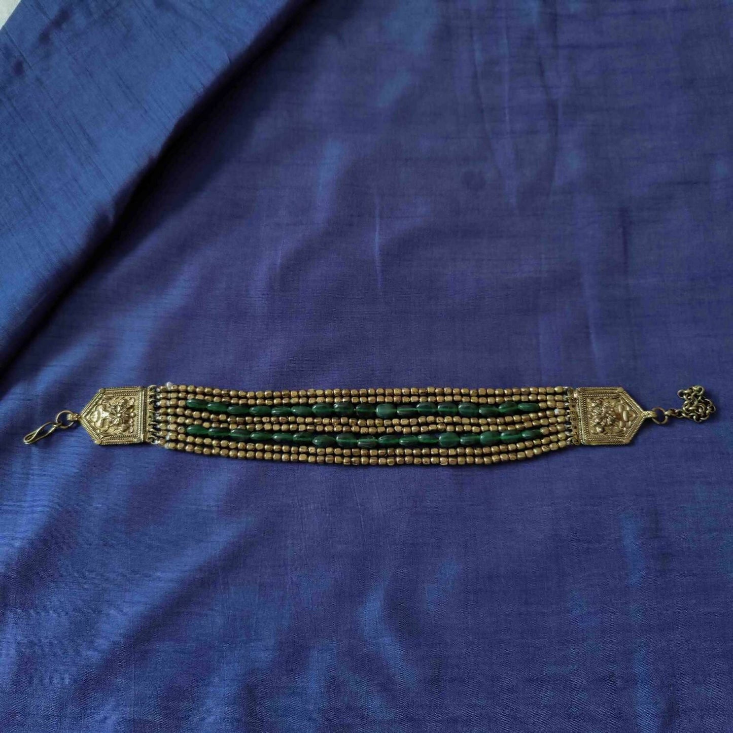 Rajasthani Glass Bead Choker Necklace