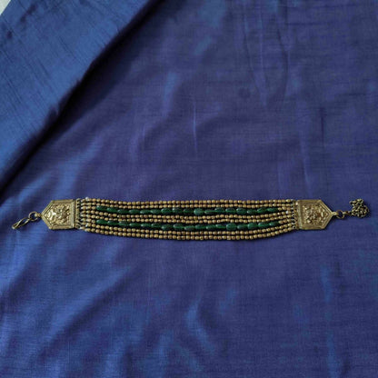 Rajasthani Glass Bead Choker Necklace