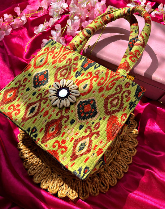 Mini Box Textile Handbag