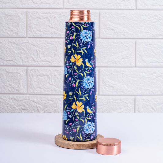 Vintage Blooms Copper Bottle