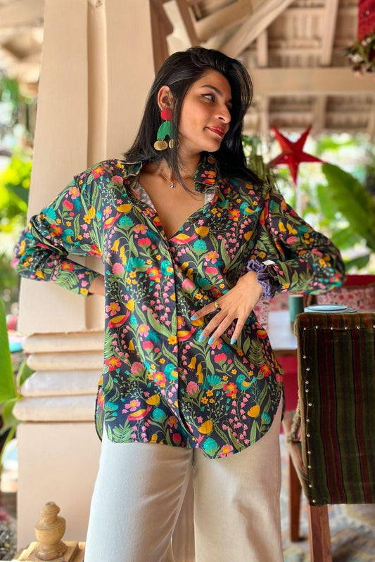 Bake Day Oversized Black Forest Shirt