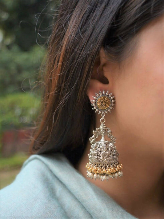 ORNATE PEARL JHUMKAS