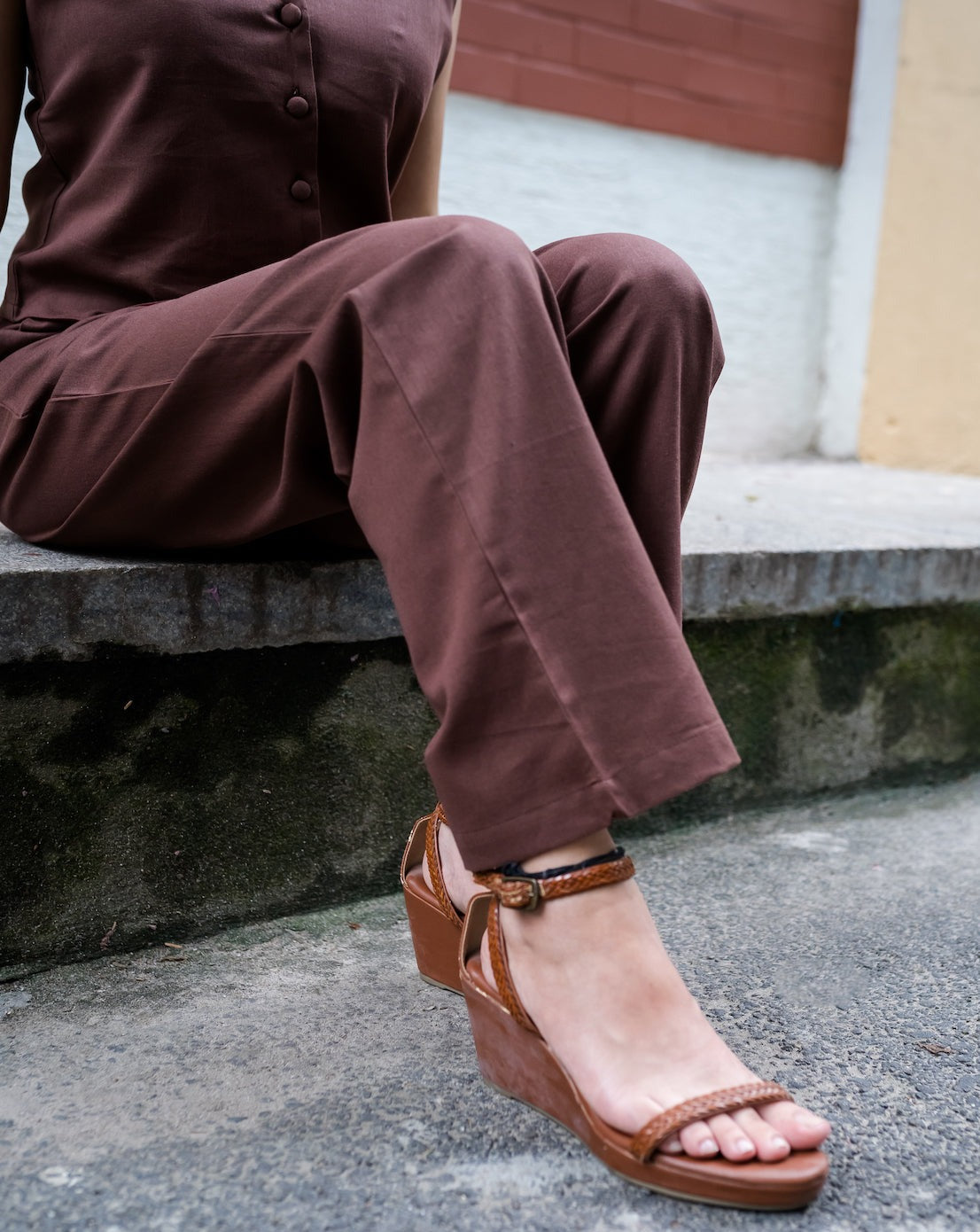 Mocha Linen Coord Set