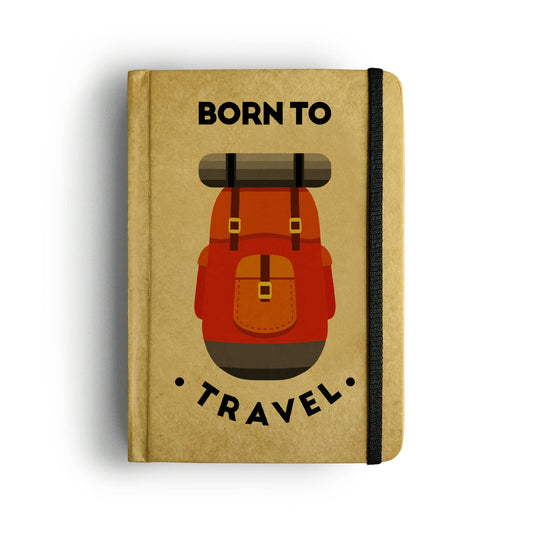 Born to Travel - A5 Hardcover Handcrafted Diary | Notebook