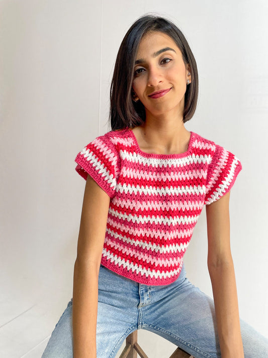 Zig Zag Crochet Vest