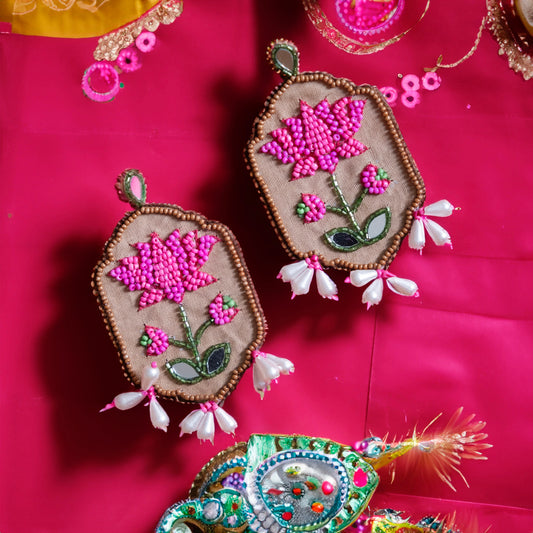 Chitra Lotus Earrings