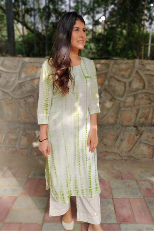 Green Tie-Dye Cotton Set