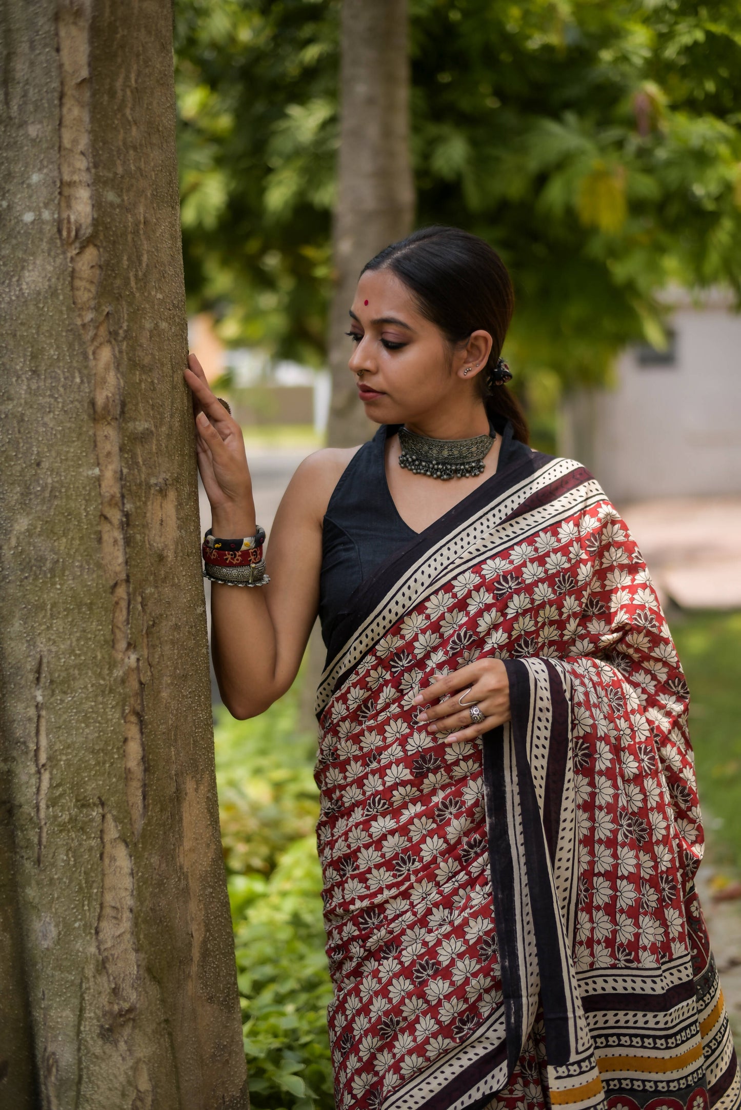 Terra Rouge Saree